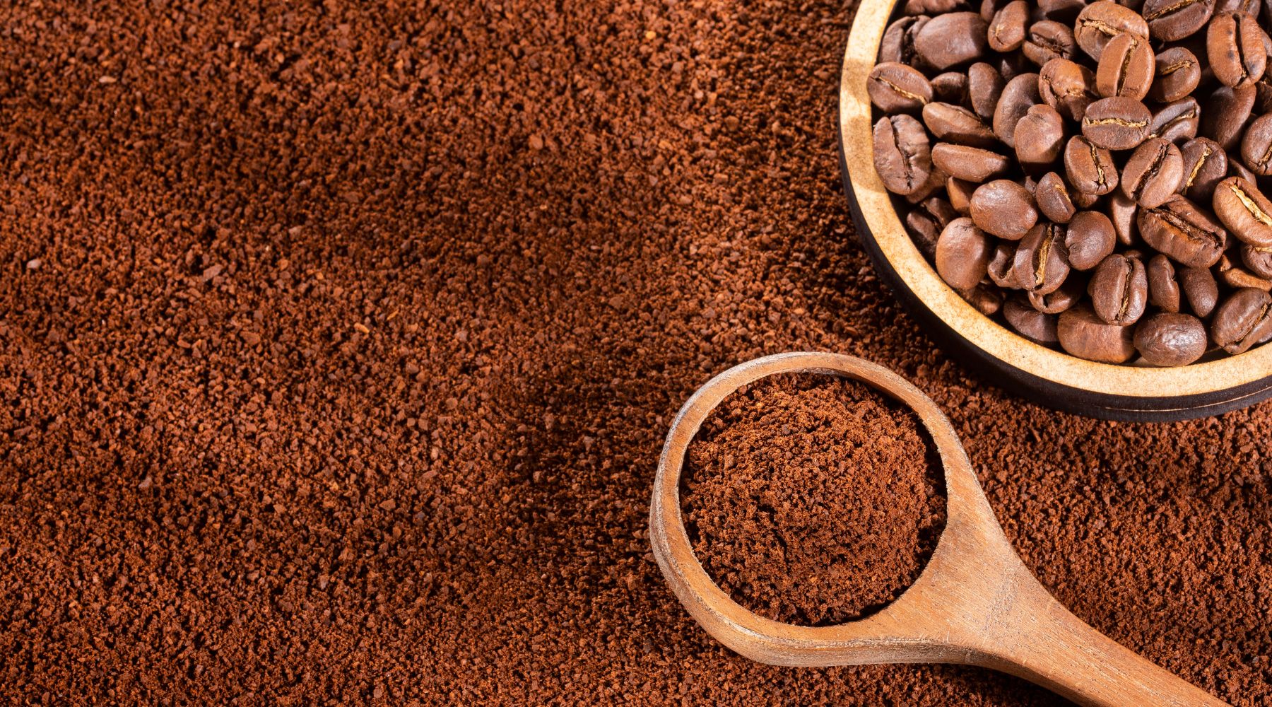 Coffee beans being blended and roasted in a professional roastery