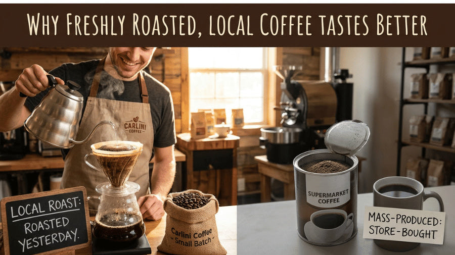why locally roasted fresh coffee tastes better
