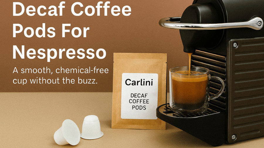 Carlini Coffee offers the best tasting organic Decaf pods in Australia