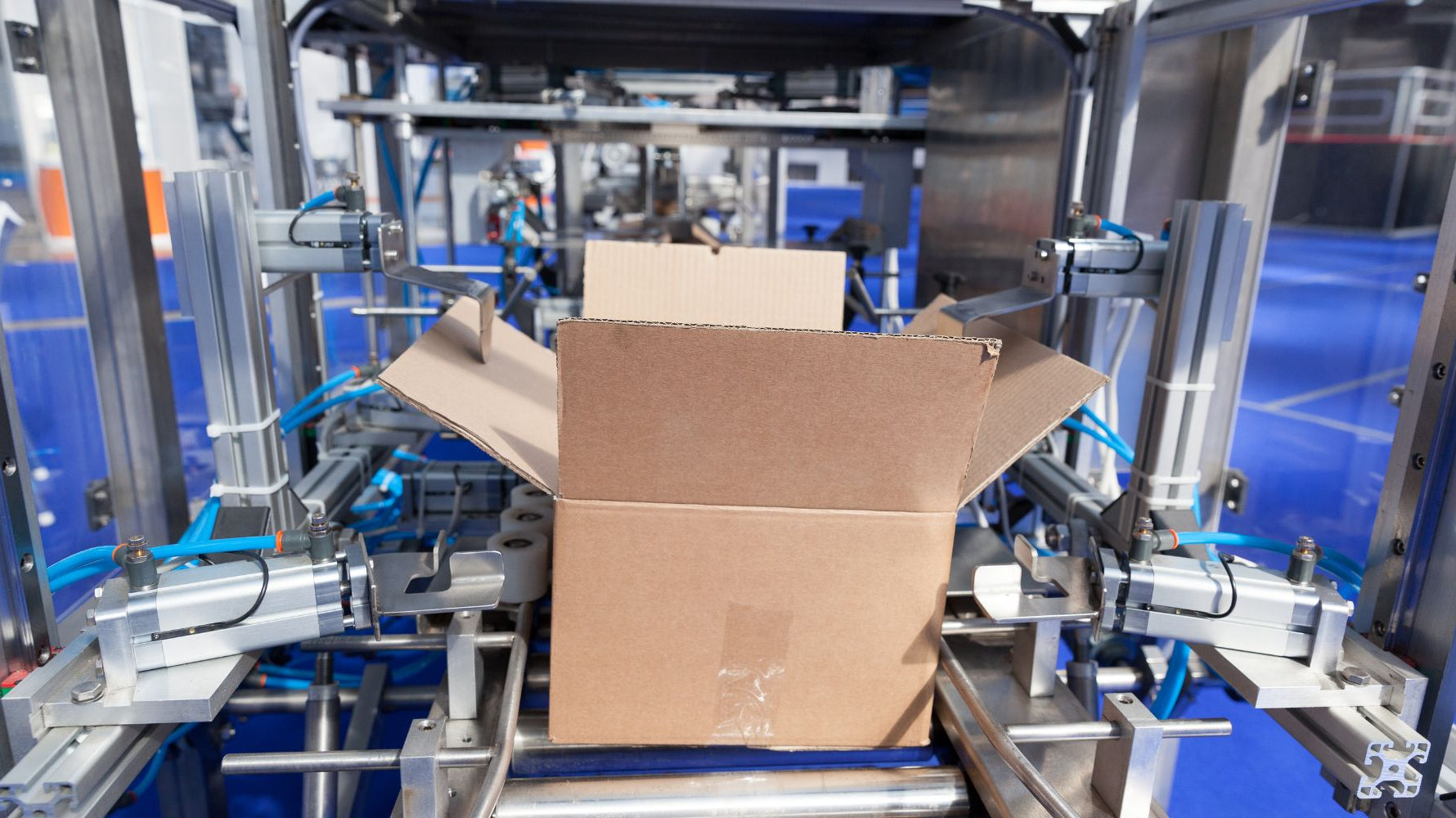 Automated coffee packaging line in temperature-controlled warehouse