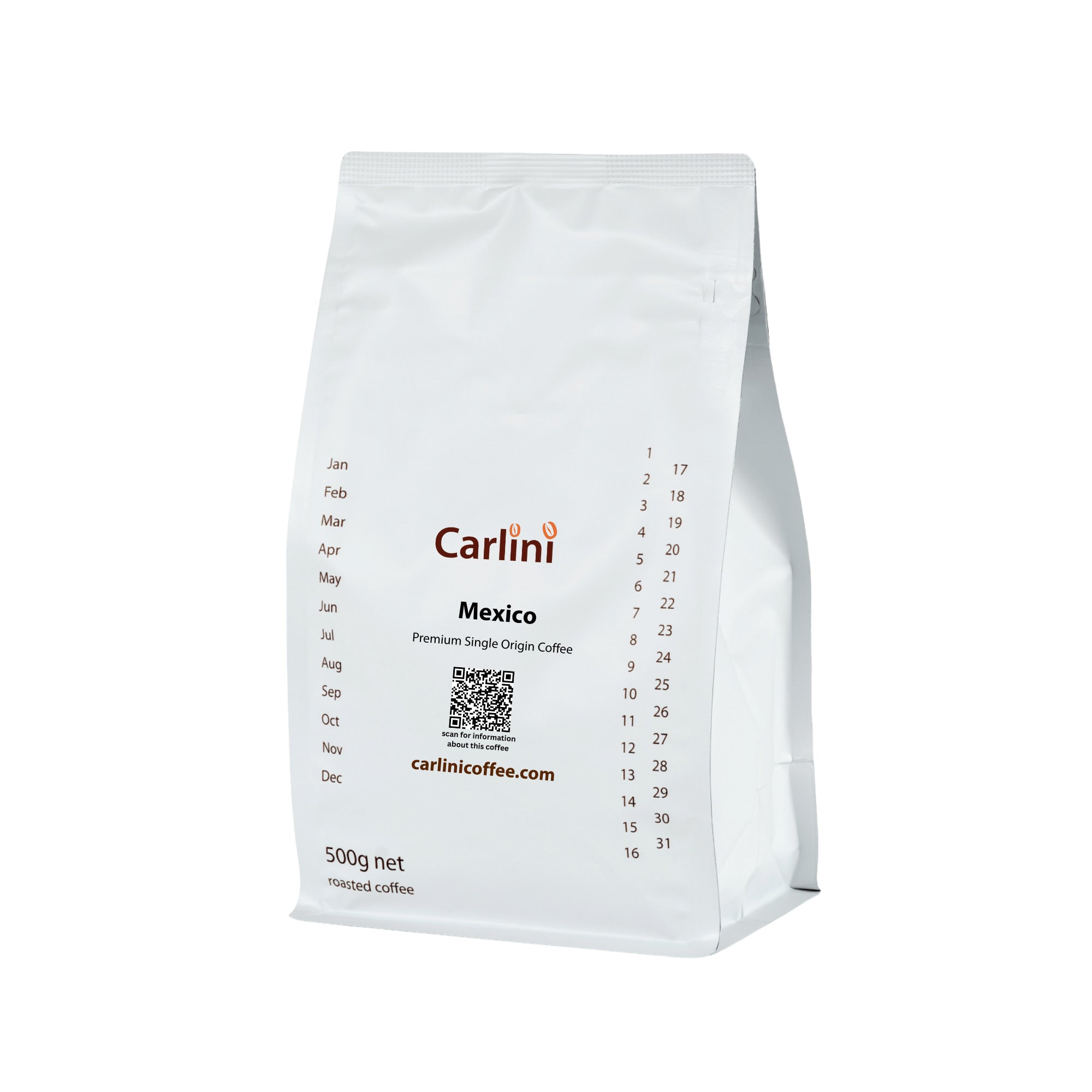 Carlini Coffee 500g pack premium quality Mexico coffee