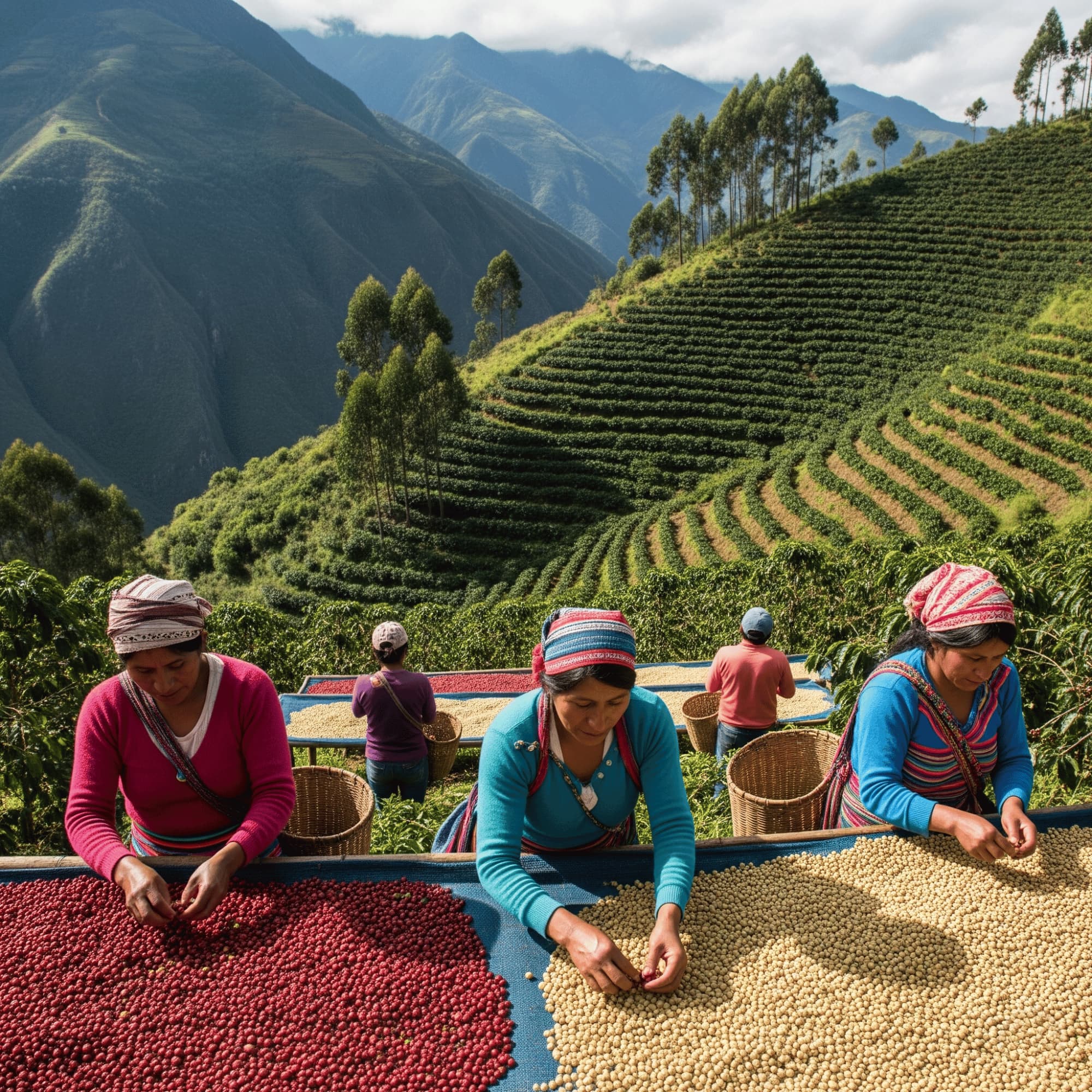 Carlini Coffee roasts premium quality single origin Peru arabica coffee fresh daily.
