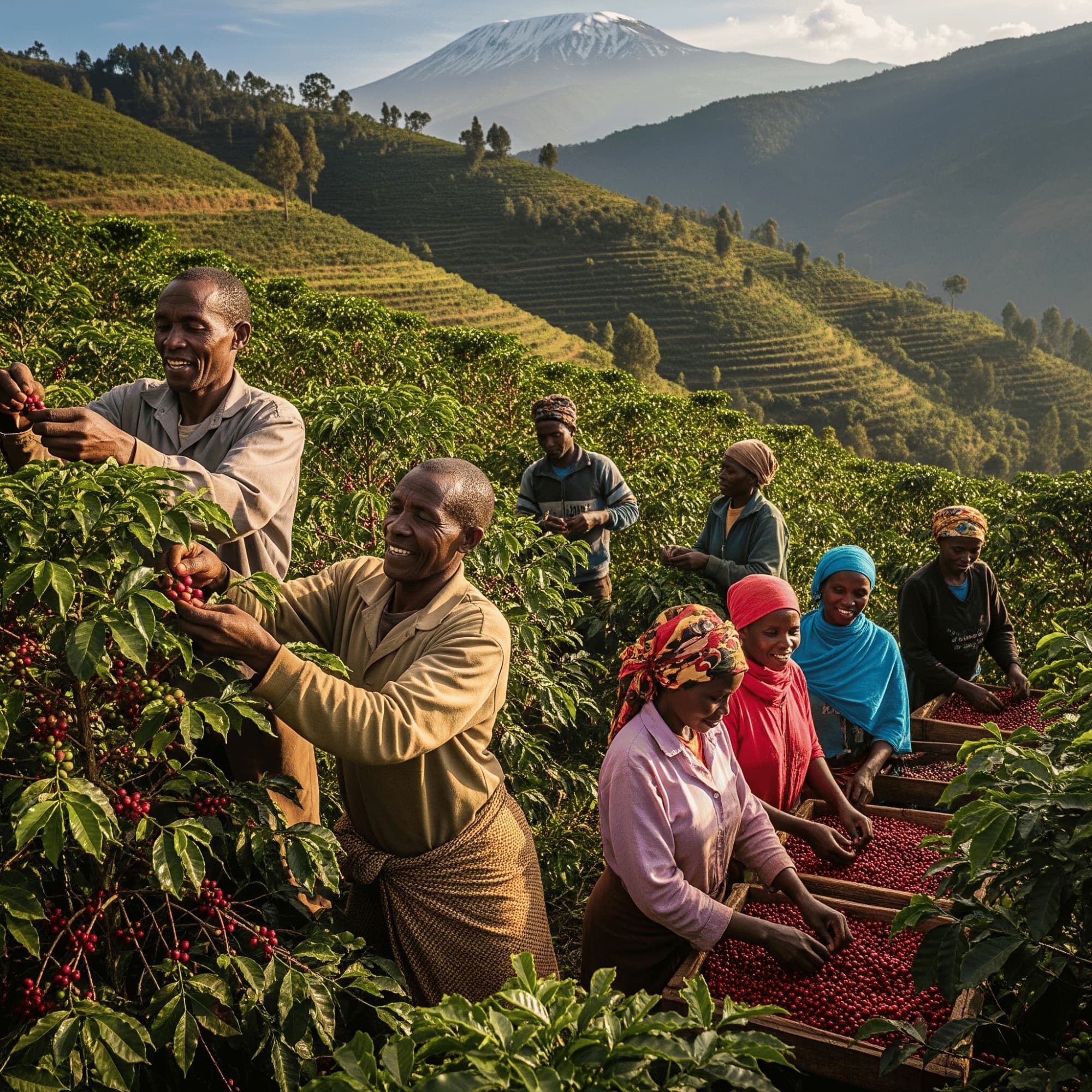 Carlini Coffee sources the best grades of premium quality Tanzania coffee.