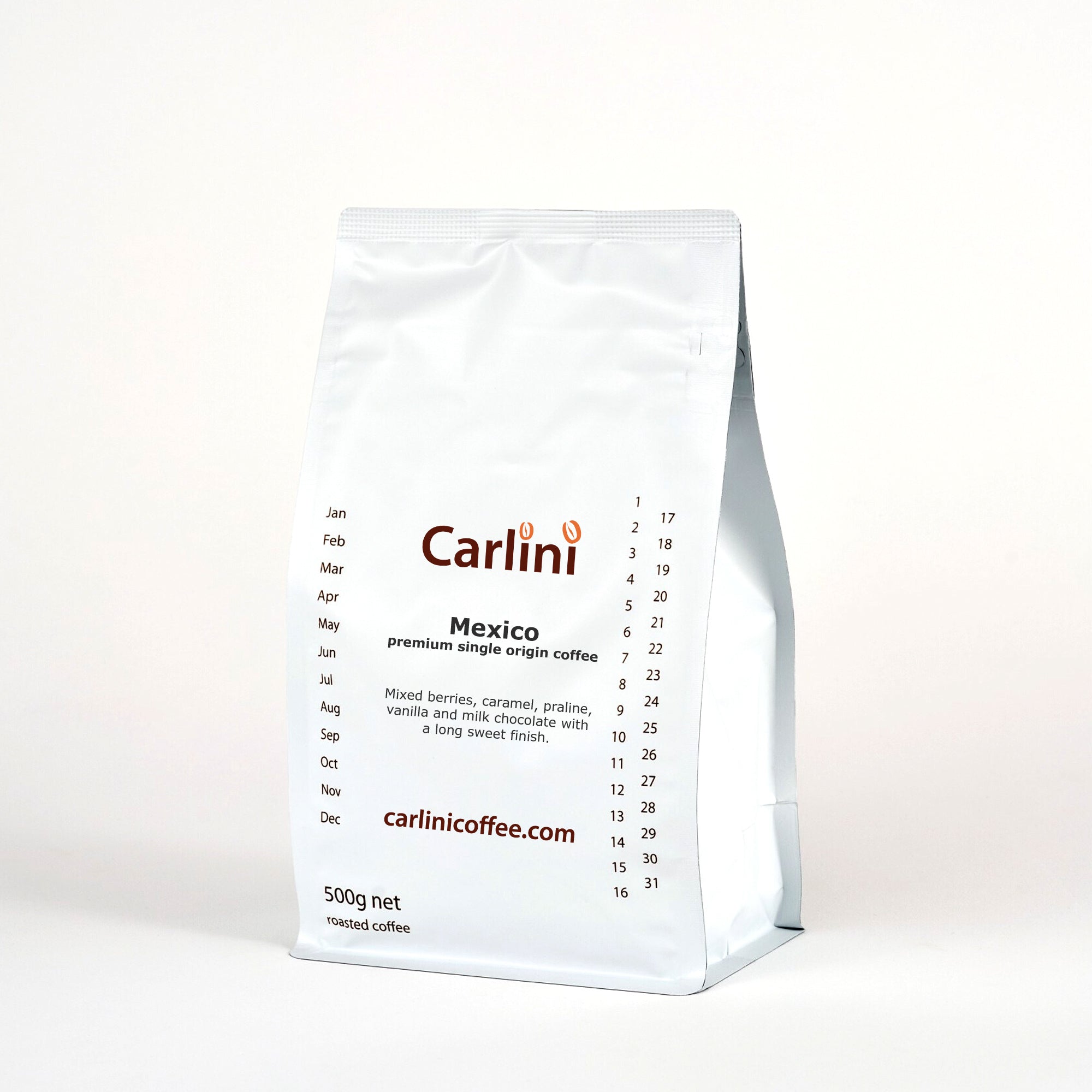 Carlini Coffee 500g pack premium quality Mexico coffee