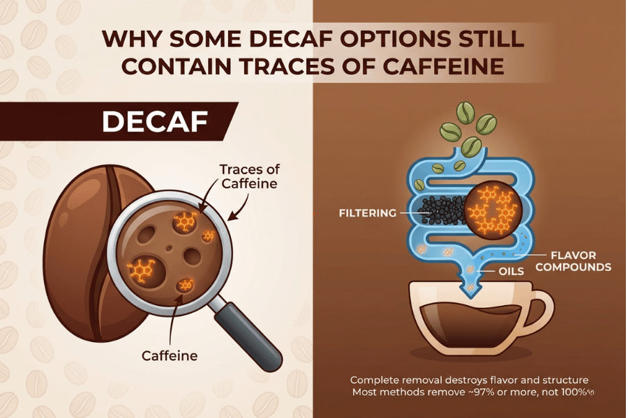 Why Some Decaf Options Still Contain Traces of Caffeine