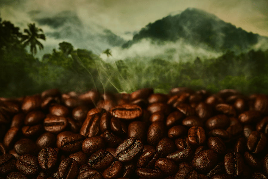 Bold Sumatra coffee beans from Carlini Coffee