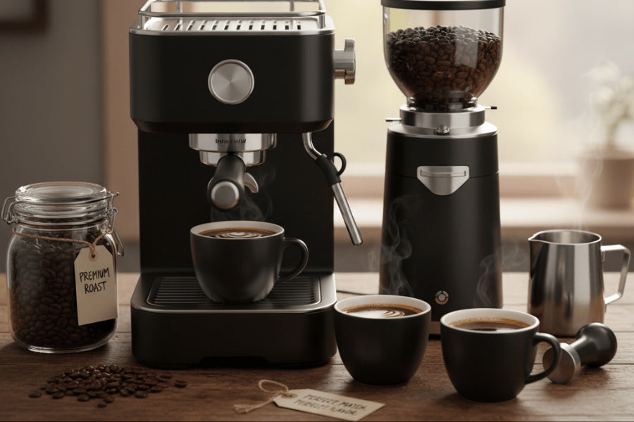 Gear up with great tasting coffee beans to suit your machine and grinder from Carlini