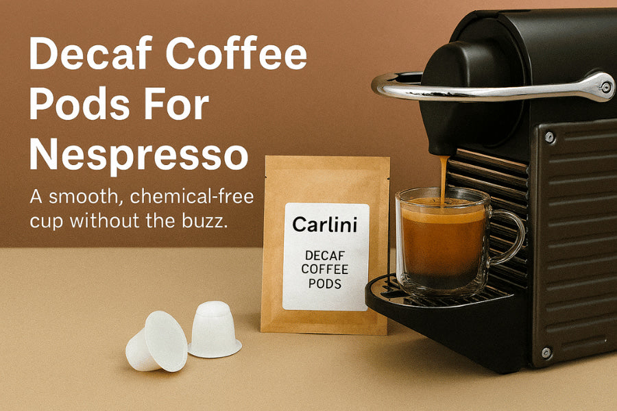 Carlini Coffee offers the best tasting organic Decaf pods in Australia