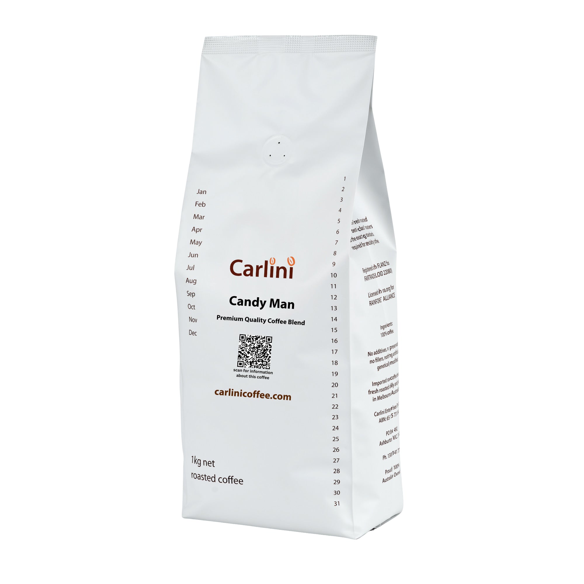 Candy Man is Carlini Coffee's sweetest tasting coffee blend. Fresh roasted daily for delivery to your door Australia wide.
