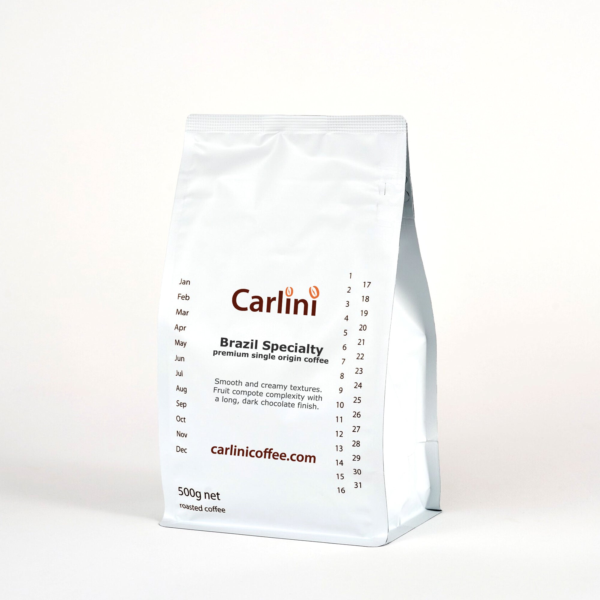 Carlini Coffee 500g pack of Brazil single origin coffee