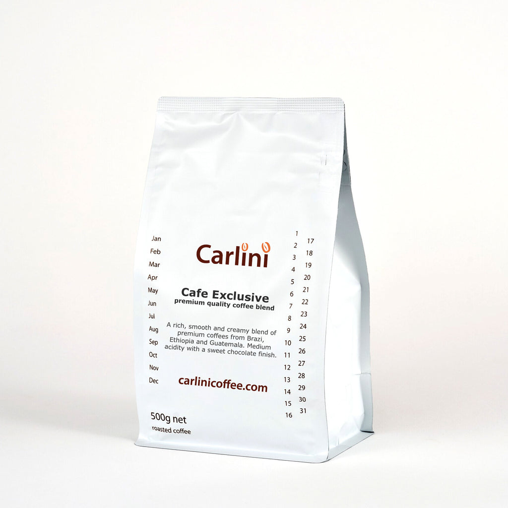 Carlini Coffee 500g bag Cafe Exclusive premium coffee blend