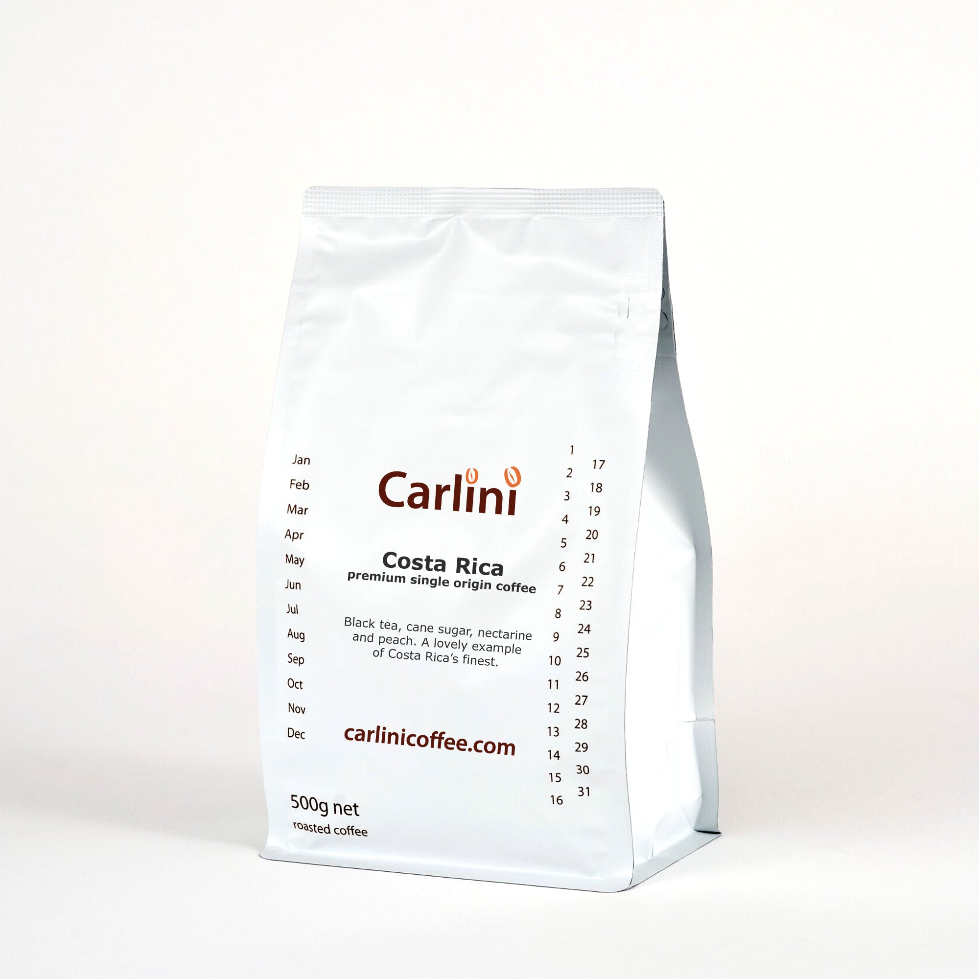 Carlini Coffee 500g pack of Costa Rica single origin coffee