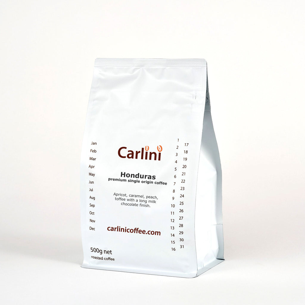 Carlini Coffee 500g pack of Honduras single origin coffee beans