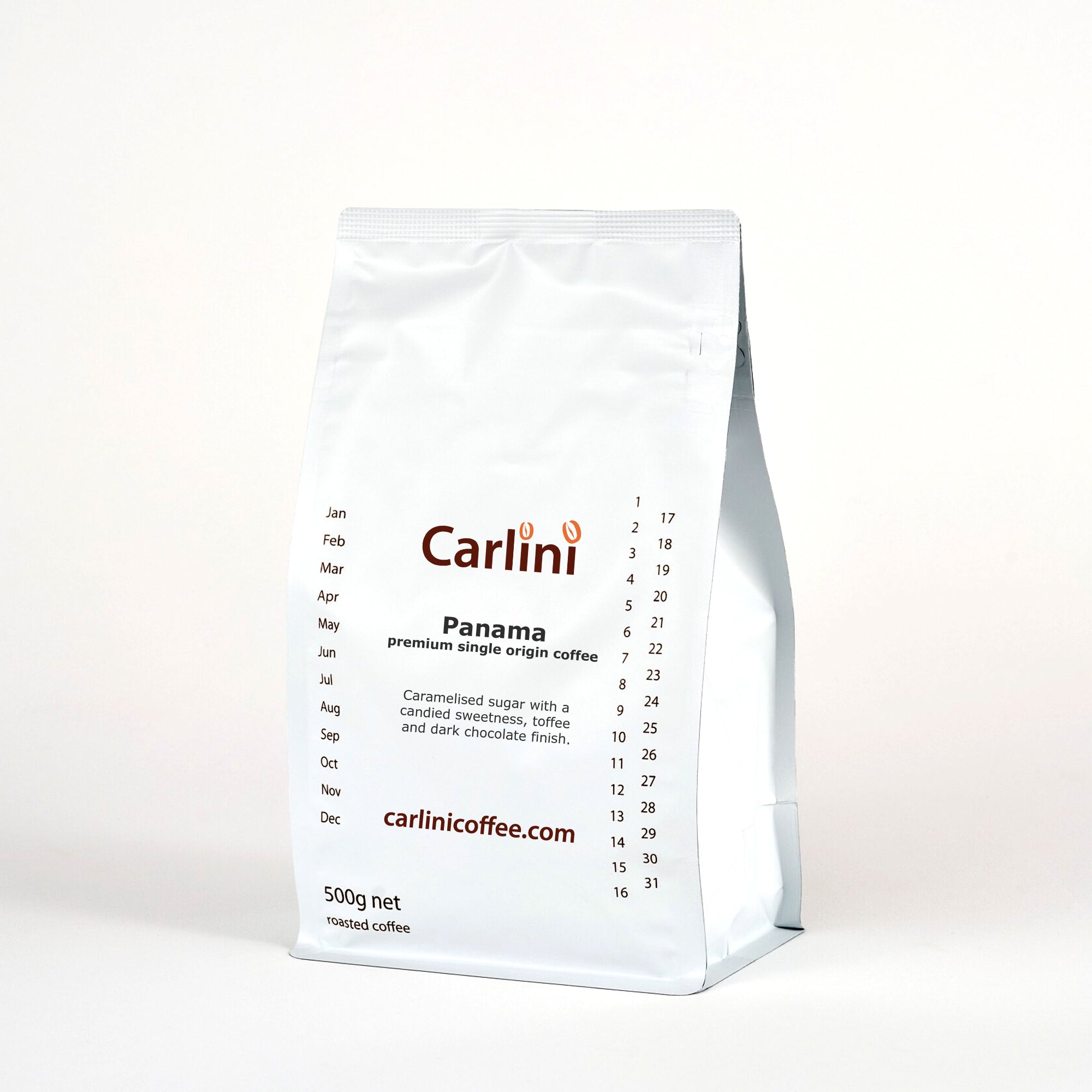 500g pack of Carlini Coffee premium single origin Panama coffee
